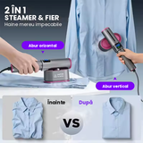 Fier de calcat cu abur portabil 2 in 1