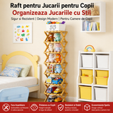 Raft Pliabil din Bambus cu 9 Niveluri – Organizare Inteligenta