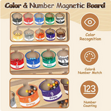 Labirintul Magnetic cu Culori și Numere