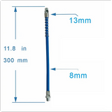 Cuplă cu două mânere și blocare a duzei pentru pistolul de gresare + furtun 30 cm