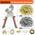 Set Profesional Cleste Pentru Capse Tip Ochiuri (500 capse)