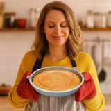 Tavă Inox pentru Tort cu Demulare Instantă