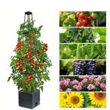 Jardinieră Înălțată cu Spalier pentru Plante Cățărătoare 140cm – Design Modern și Auto-Irigare