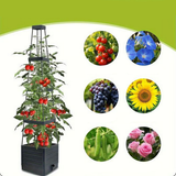 Jardinieră Înălțată cu Spalier pentru Plante Cățărătoare 140cm – Design Modern și Auto-Irigare