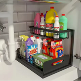 Organizator Sub Chiuveta cu Sertar Culisant 2 Niveluri