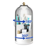 Organizator Baie 3 Compartimente cu Capac Antipraf