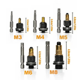 Set Unealta pentru Piulite Nit M3-M8 – 5 Dornuri si 50 Piulite Nit