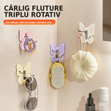 Set 4 Carlige Fluture Rotative – Organizare Inteligenta Fara Gaurire