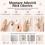 Set 4 Carlige Fluture Rotative – Organizare Inteligenta Fara Gaurire