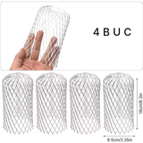 Set 4 Filtre Burlan din Aluminiu - Protecție Anti-Înfundare