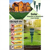 Dispozitiv Solar cu Ultrasunete și Vibrații pentru Alungarea Cârtițelor, Șerpilor și Rozătoarelor