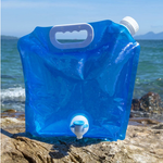 Pungă de apă portabilă pliabilă cu robinet 5L